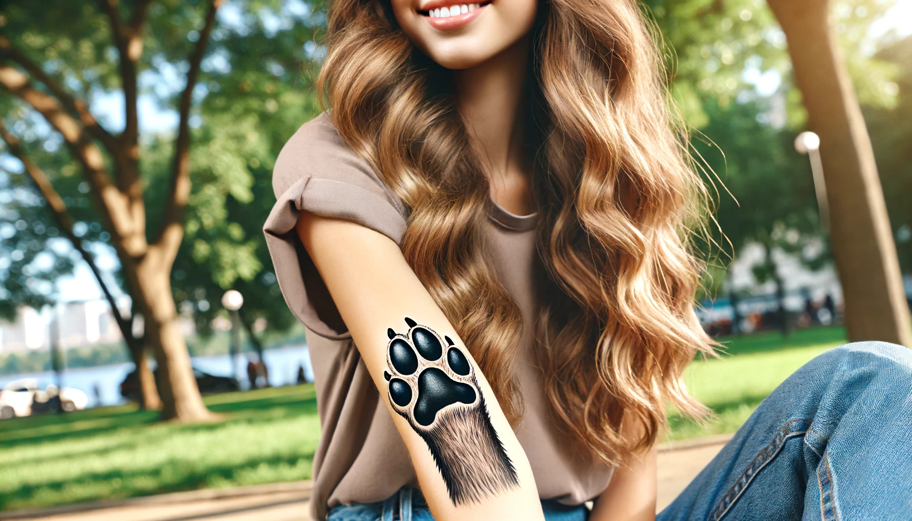 dog paw tattoo