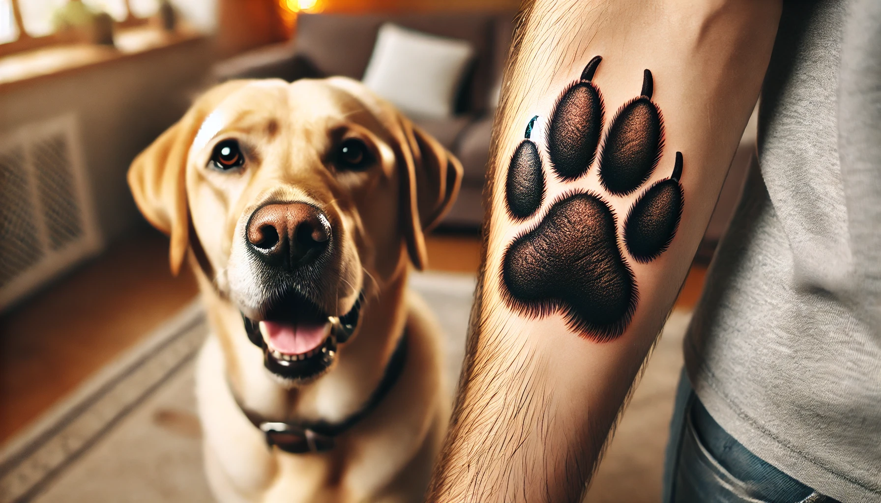 Dog Paw Tattoo