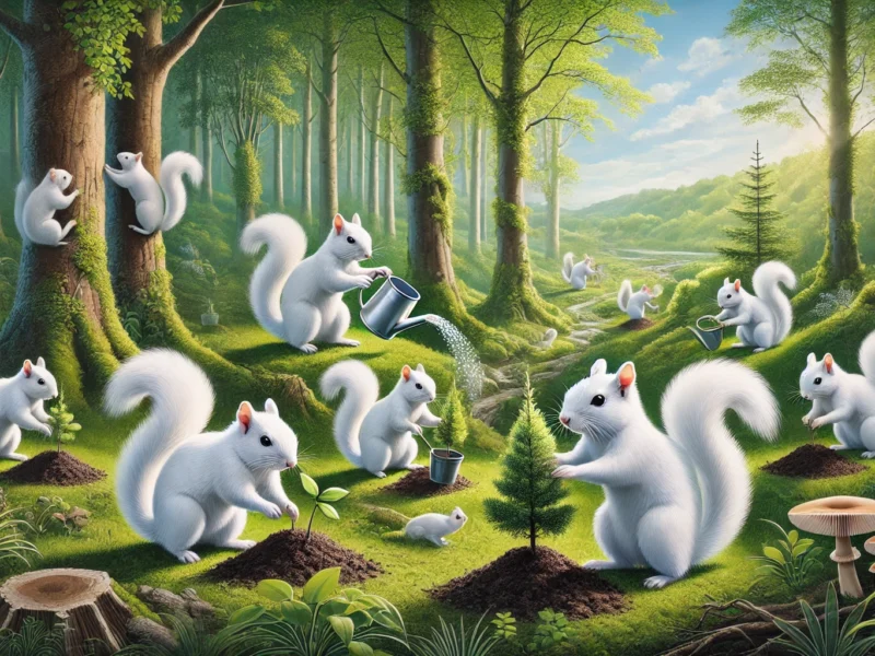 White squirrels