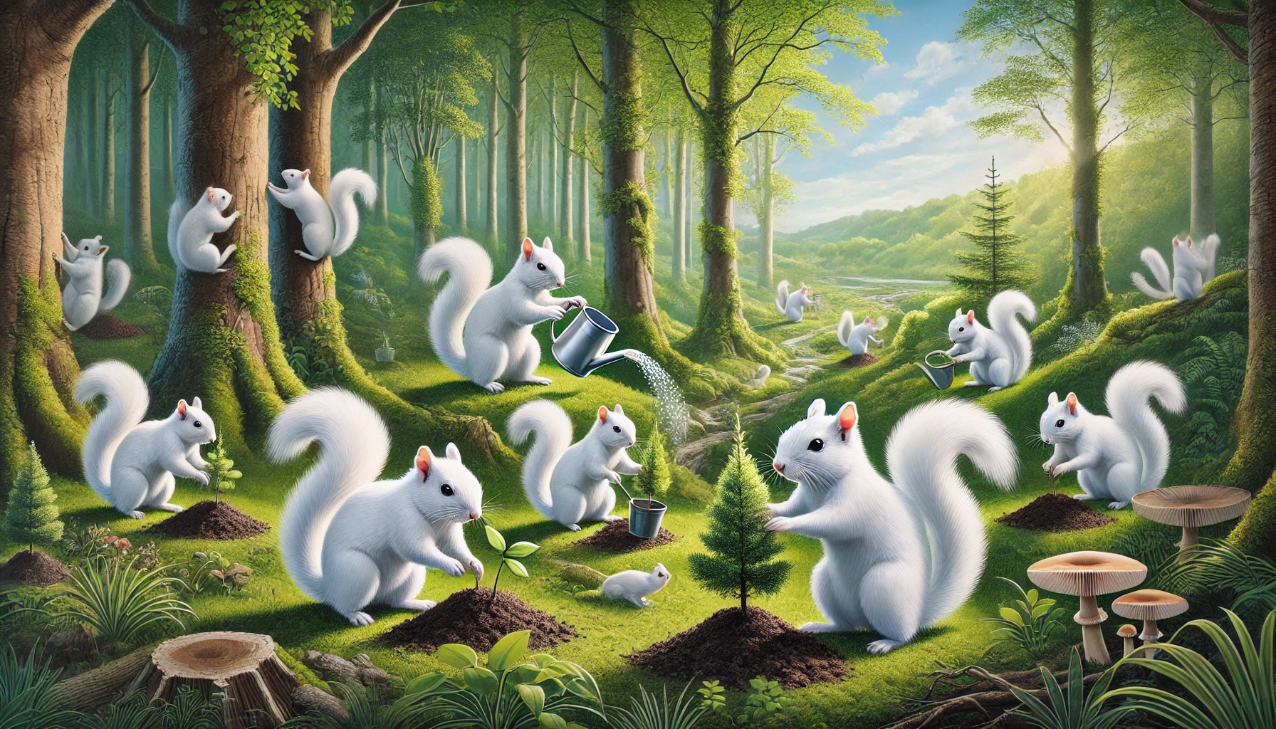 White squirrels